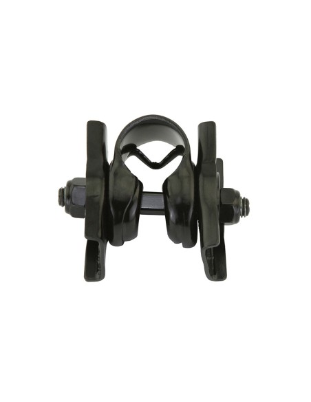 Saddle Clamp Double Rail Black.